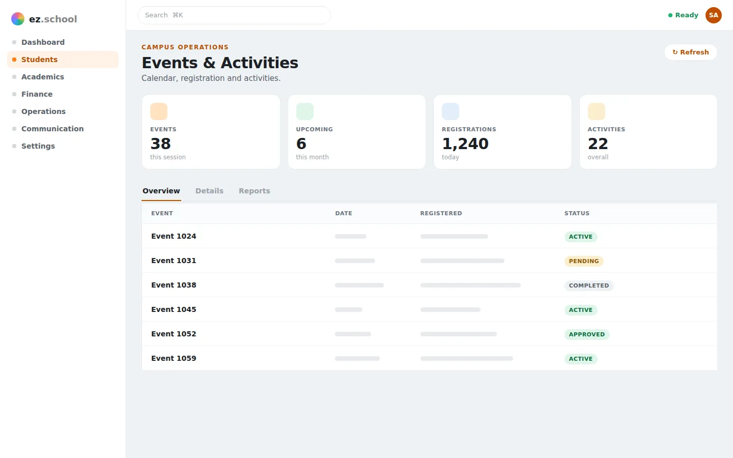 Events & Activities in ez.school